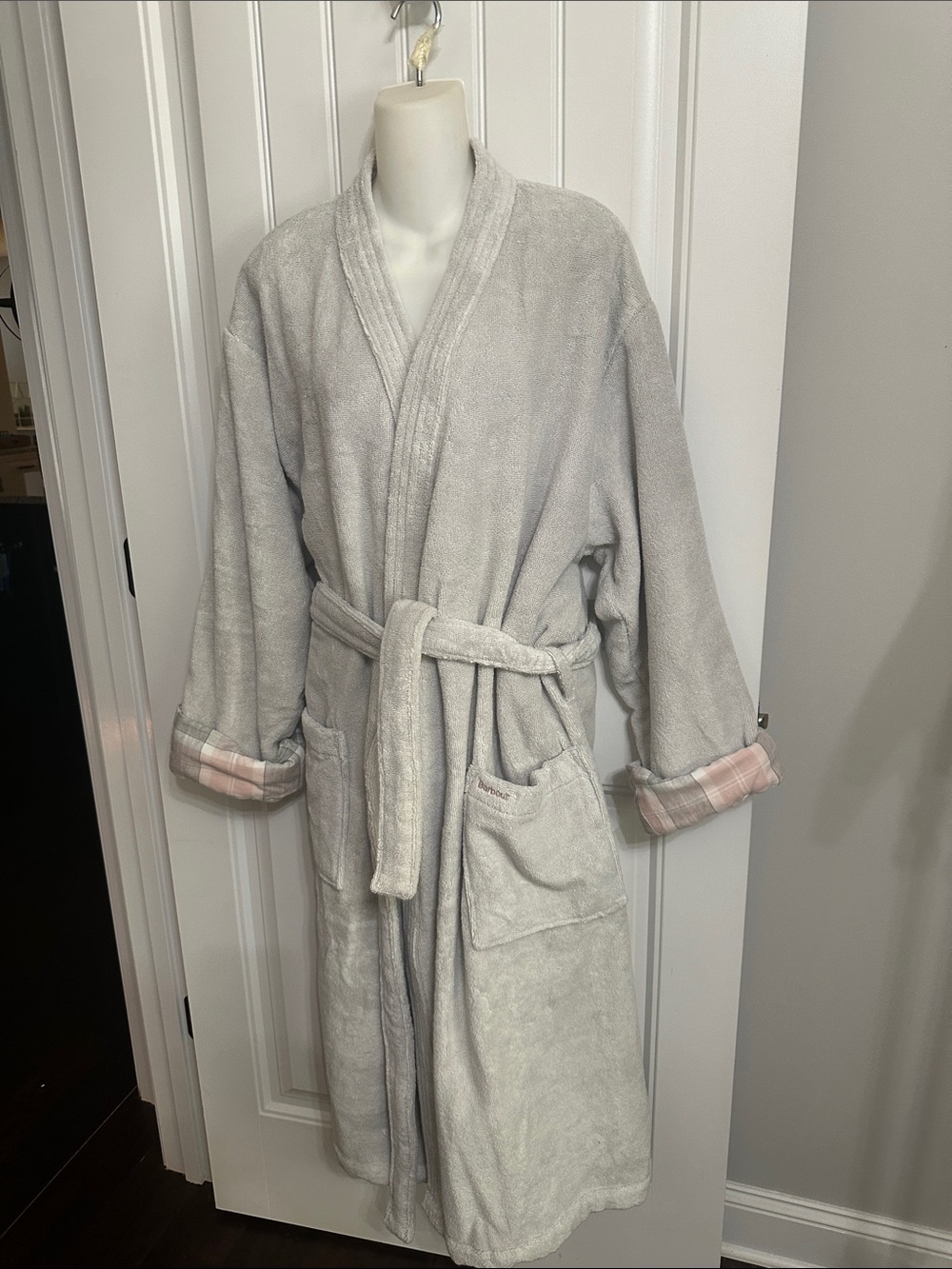 Nwts Barbour Terry Wrap Robe M/L